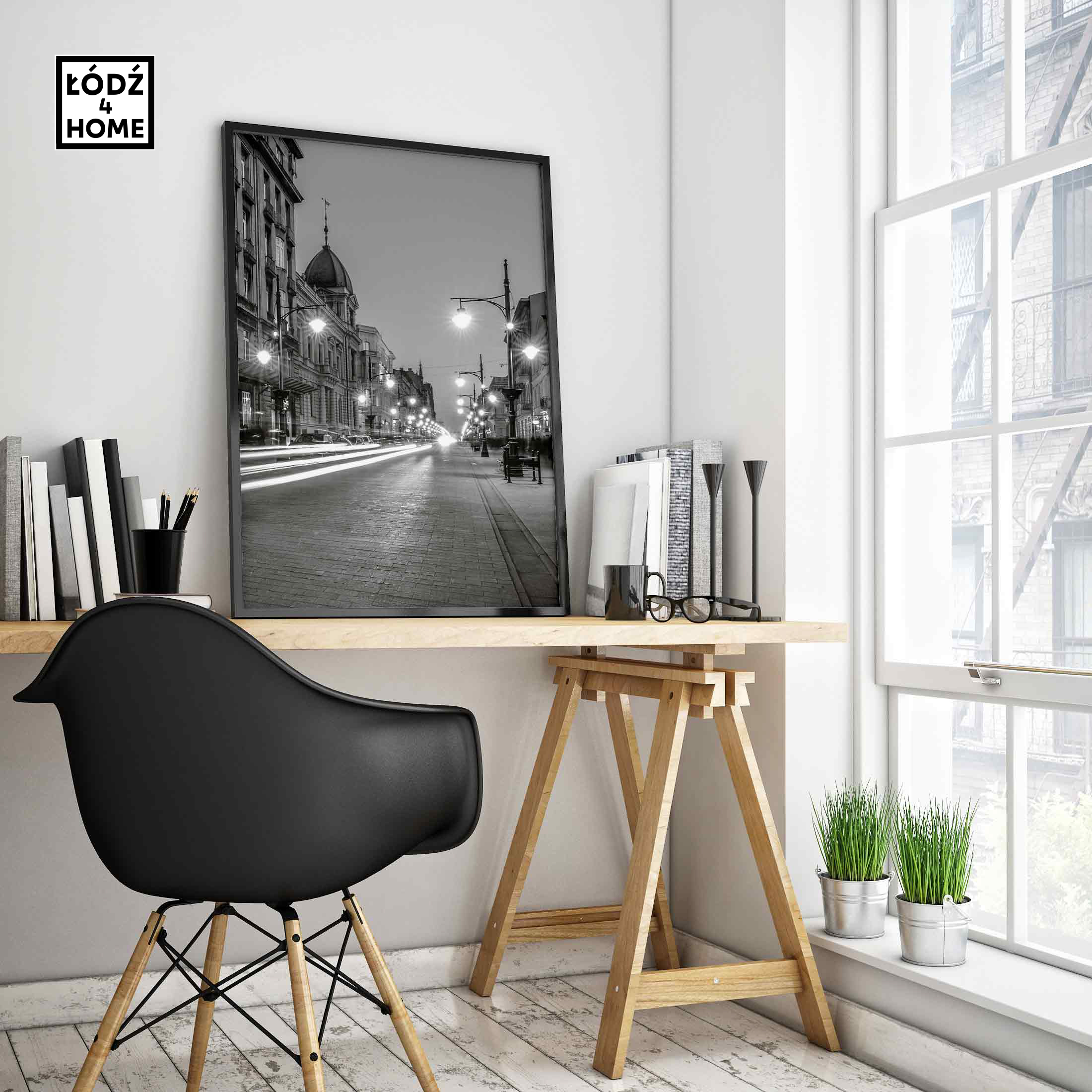 Plakat_Lodz_-_Piotrkowska_przy_Moniuszki