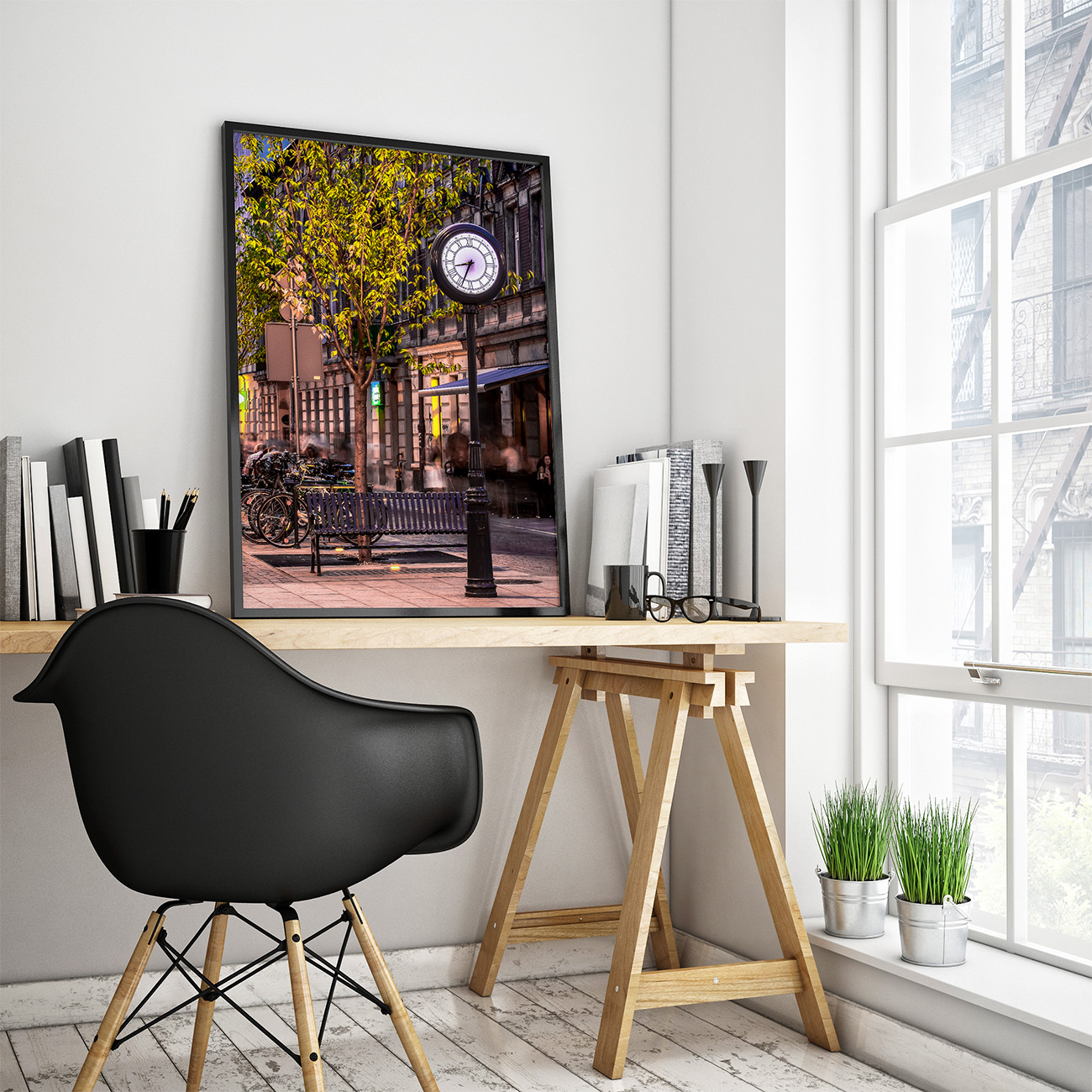 Plakat_Lodz_-_zegar_Woonerf_kolor