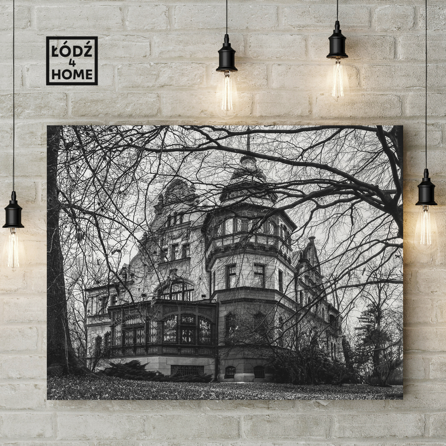 Zdjęcie Łodzi, które przedstawia willę Reinholda Richtera, siedzibę rektoratu Politechniki Łódzkiej